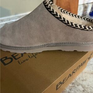 BearPaw Gray Suede Casual Loafers